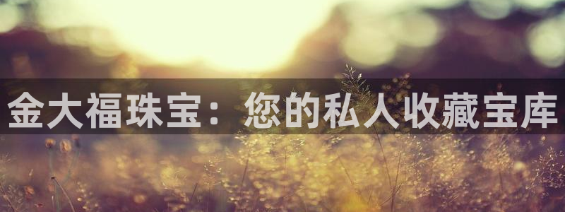 新宝5X：金大福珠宝：您的私人收藏宝库