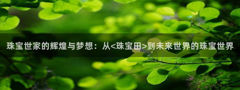 新5宝：珠宝世家的辉煌与梦想：从<珠宝田>到未来世界的珠宝世界