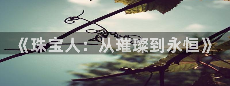 新宝5娱乐登录：《珠宝人：从璀璨到永恒》