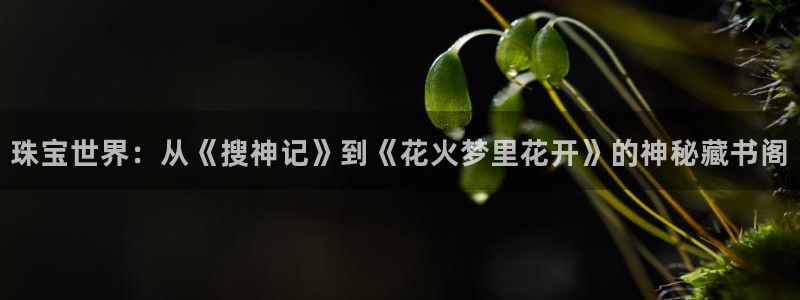 新宝5手机平台登陆：珠宝世界：从《搜神记》到《花火梦里花开》的神秘藏书阁