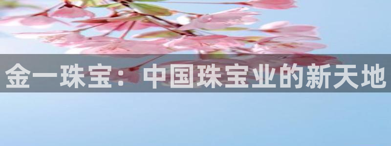 新宝5注册登录：金一珠宝：中国珠宝业的新天地