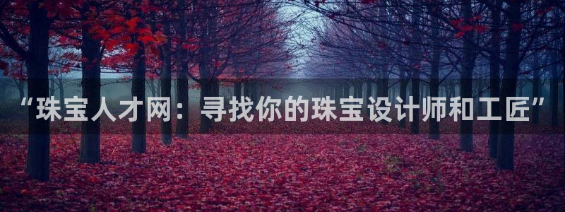 新宝5日谢29999：“珠宝人才网：寻找你的珠宝设计师和工匠”
