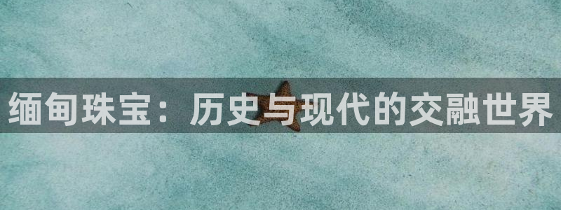 新宝5娱乐平台：缅甸珠宝：历史与现代的交融世界