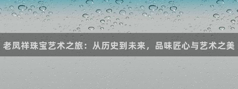 新宝xb5：老凤祥珠宝艺术之旅：从历史到未来，品味匠心与艺术之美
