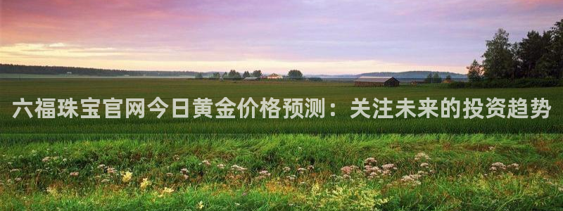 新宝5如何下载：六福珠宝官网今日黄金价格预测：关注未来的投资趋势