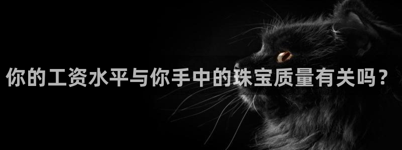 新宝5唯一：你的工资水平与你手中的珠宝质量有关吗？
