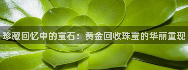 新宝5注册霸：珍藏回忆中的宝石：黄金回收珠宝的华丽重现