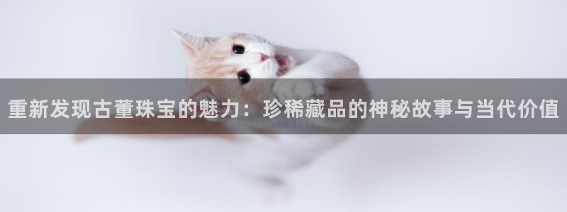 新宝5平台登录：重新发现古董珠宝的魅力：珍稀藏品的神秘故事与当代价值
